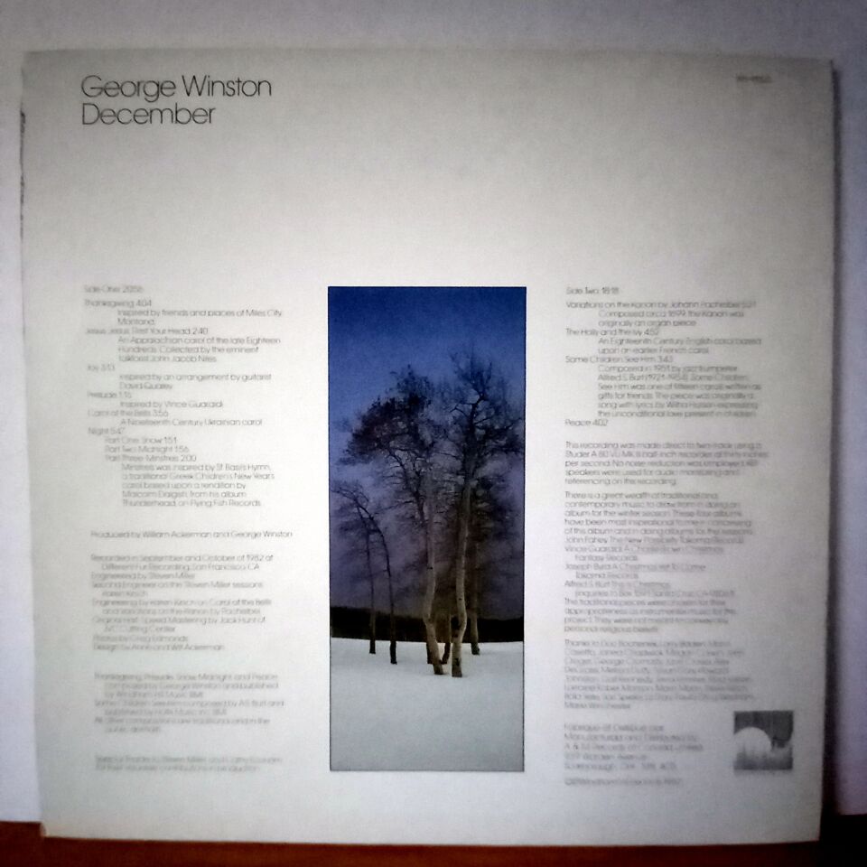 GEORGE WINSTON – DECEMBER (1982) - LP 2.EL PLAK