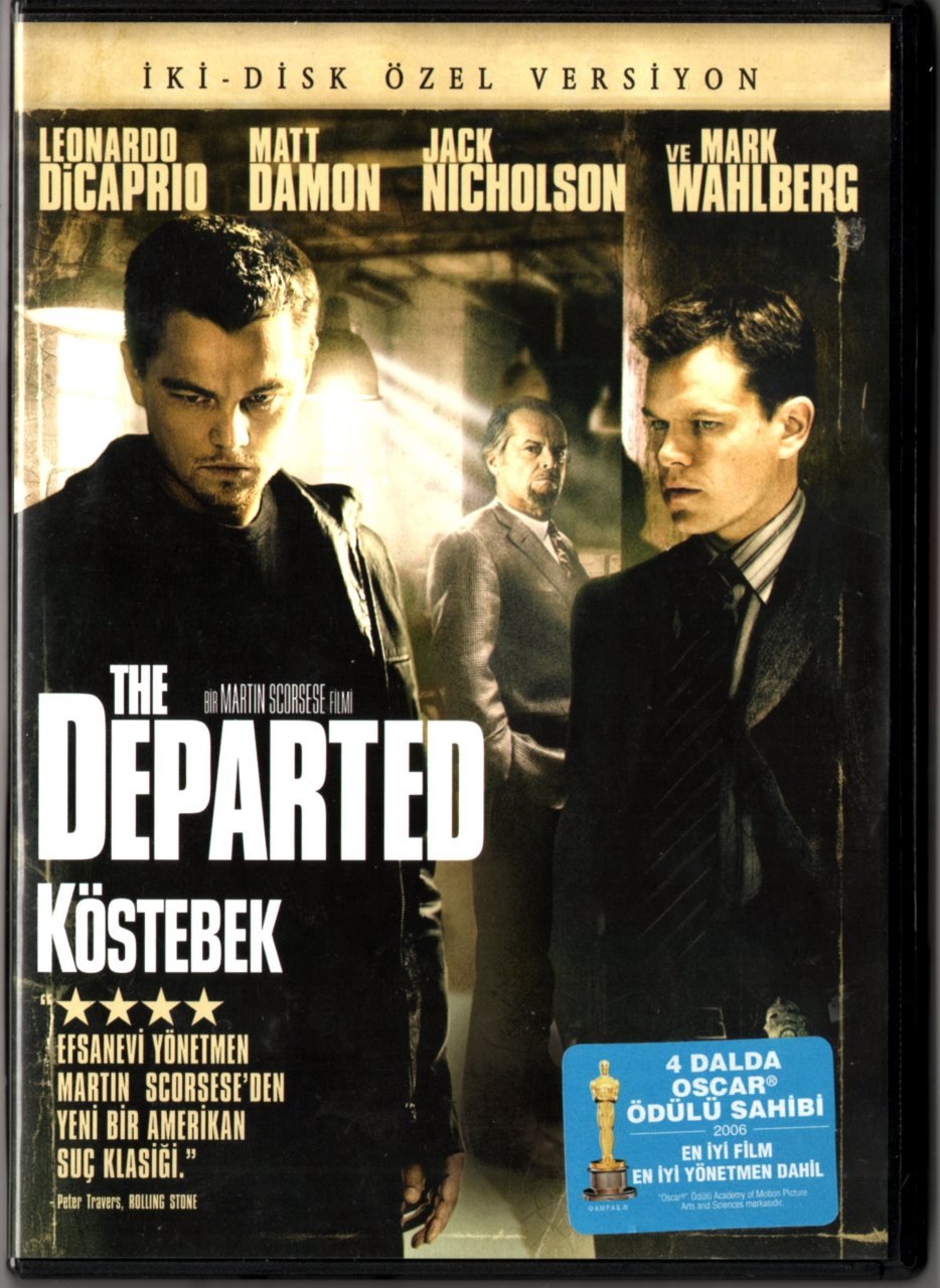 The DEPARTED - KÖSTEBEK - LEONARDO DiCAPRIO - MATT DAMON - JACK NICHOLSON - MARK WAHLBERG - MARTIN SCORSESE - 2DVD 2.EL