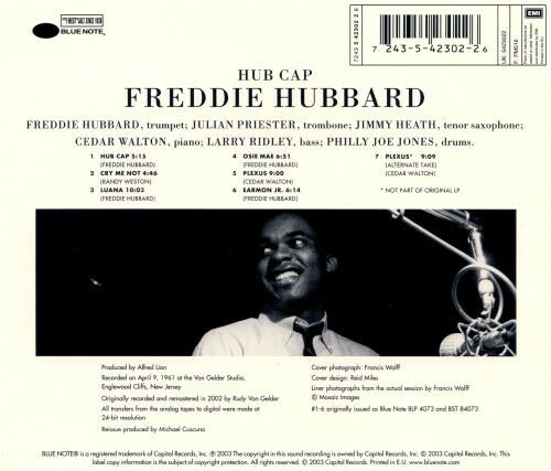 FREDDIE HUBBARD - HUB CAP (1961) - CD 2003 AMBALAJINDA SIFIR