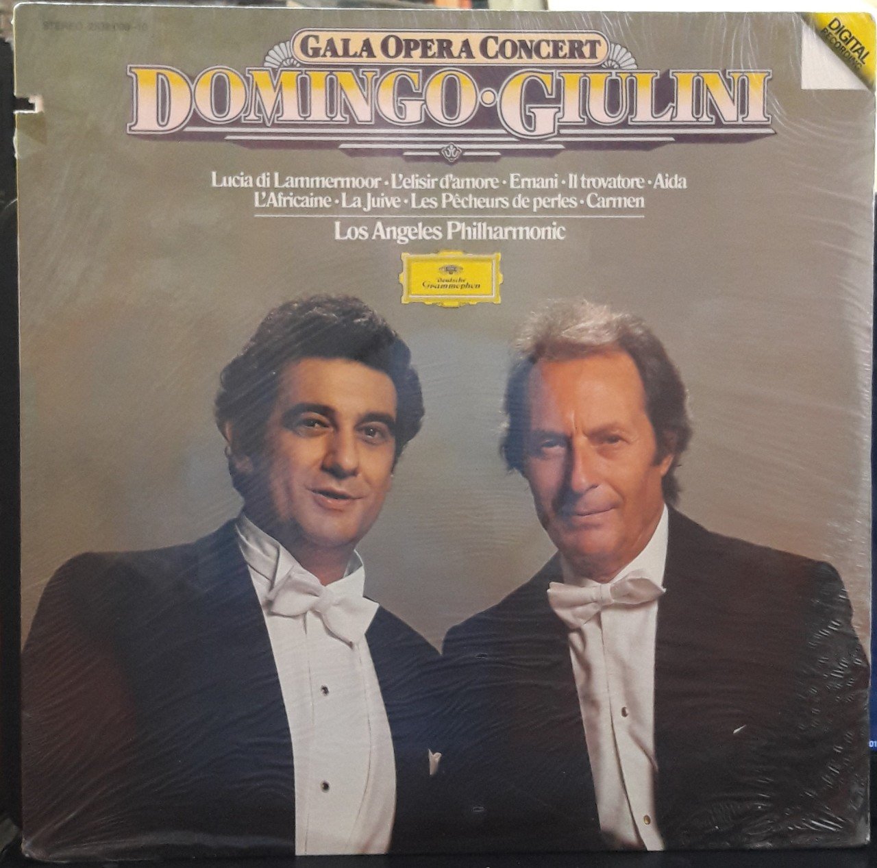 PLACIDO DOMINGO & CARLO MARIA GIULINI - GALA OPERA CONCERT (1981) - DÖNEM BASKISI PLAK SIFIR