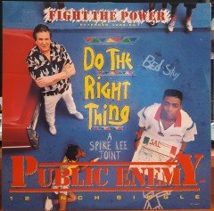 PUBLIC ENEMY - FIGHT THE POWER (1989) - MUSIC FROM ''DO THE RIGHT THING'' 12'' MAXI SINGLE PLAK 2.EL