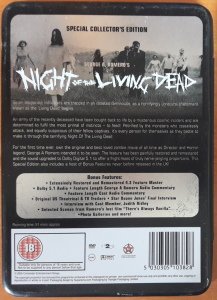 NIGHT Of The LIVING DEAD - GEORGE A. ROMERO - METAL KUTU DVD 2.EL TR ALTYAZI YOKTUR