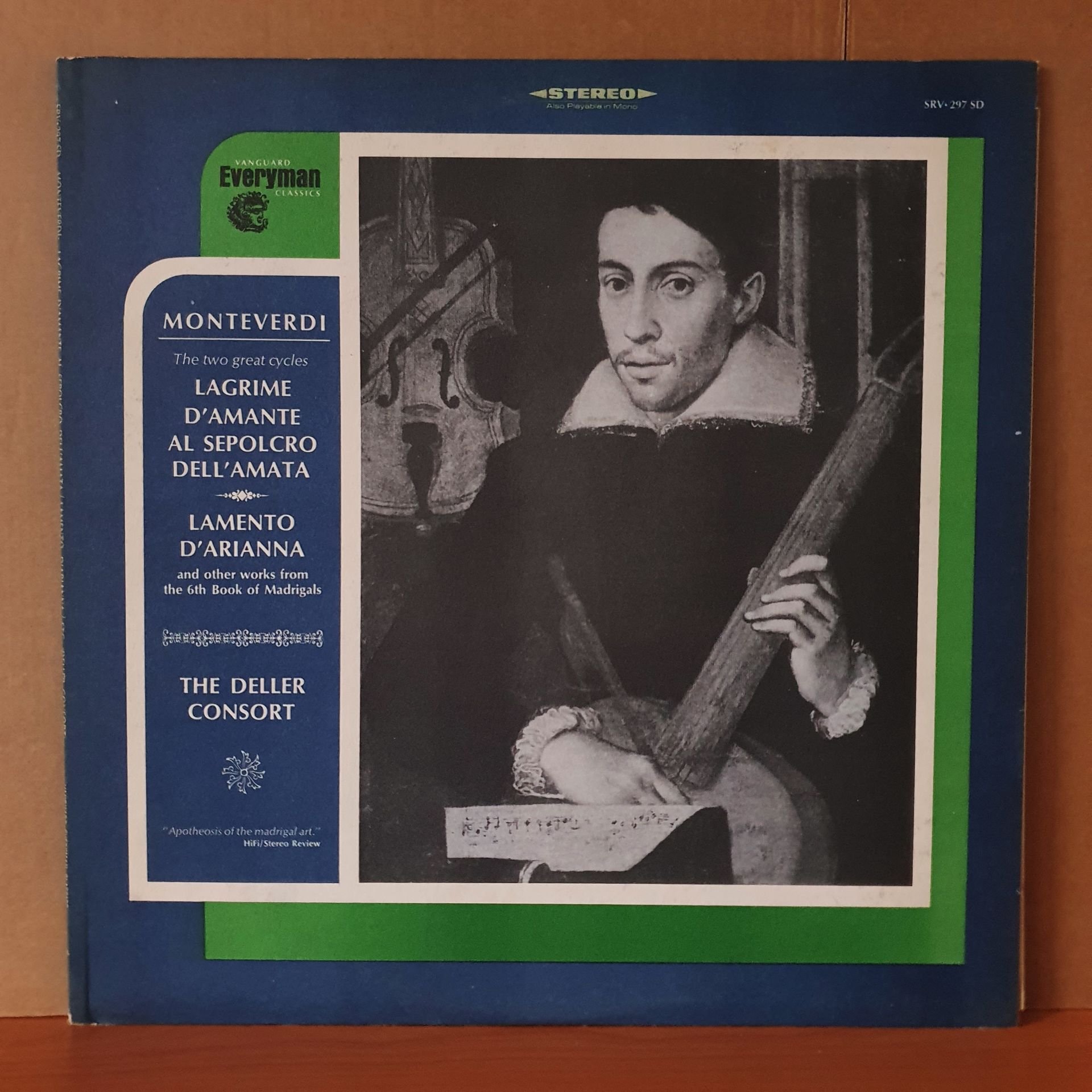 MONTEVERDI / THE TWO GREAT CYCLES: LAGRIME, D'AMANTE, AL SEPOLCRO, DELL'AMATA / LAMENTO D'ARIANNA / THE DELLER CONSORT (1970) - LP 2.EL PLAK