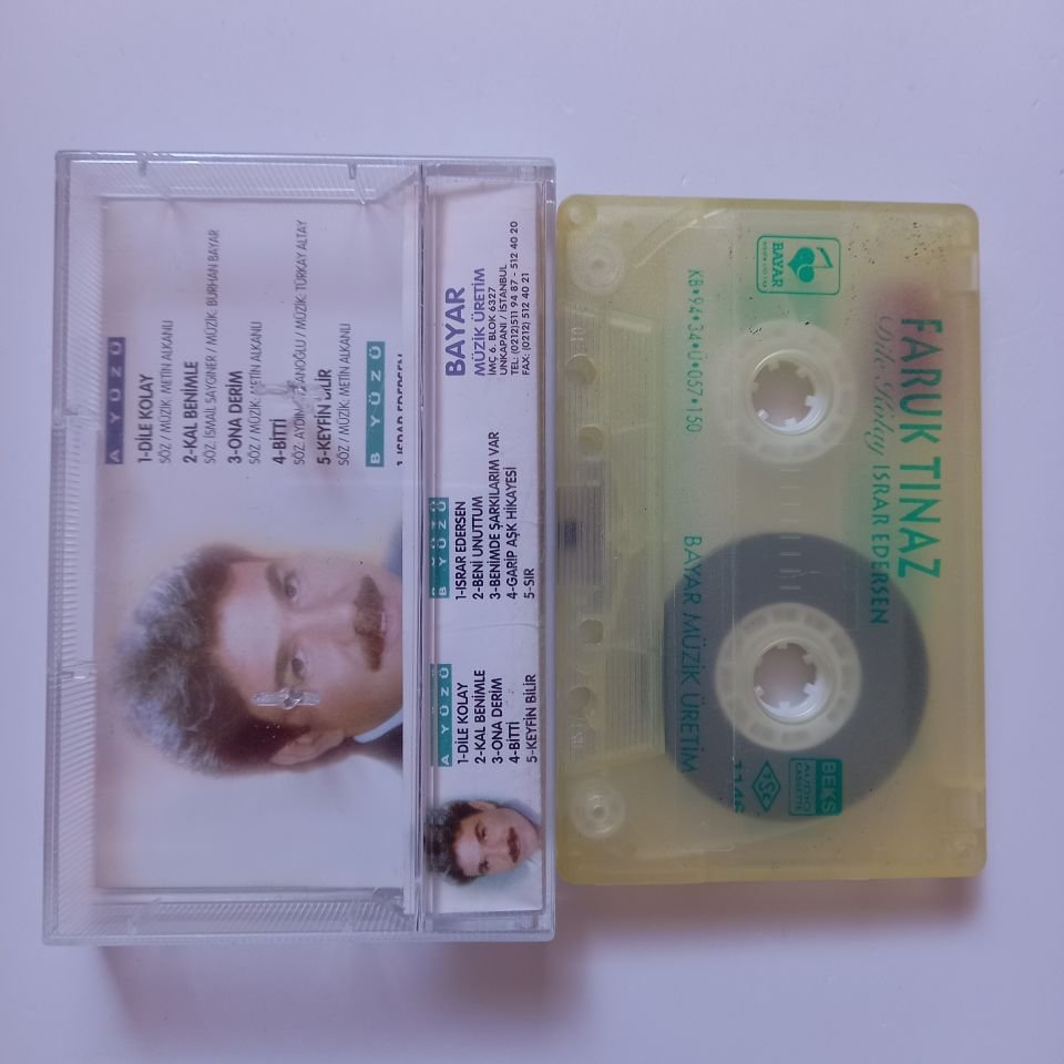 FARUK TINAZ - DİLE KOLAY / ISRAR EDERSEN (1994) - KASET 2.EL