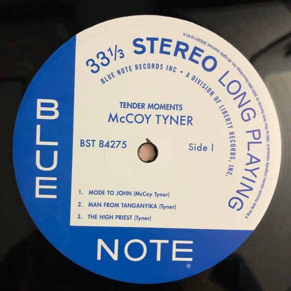 McCOY TYNER - TENDER MOMENTS (1968) - LP BLUE NOTE TONE POET SERIES 180GR 2020 EDITION SIFIR PLAK