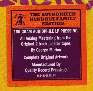JIMI HENDRIX - ARE YOU EXPERIENCED (1967) - LP 2014 PLAK SIFIR