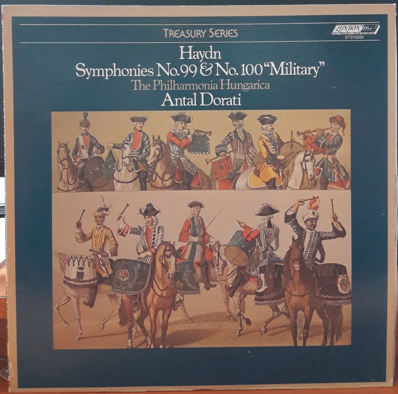 HAYDN: SYMPHONY NO.99 & 100, THE PHILHARMONIA HUNGARICA, ANTAL DORATI (1977) - PLAK 2.EL