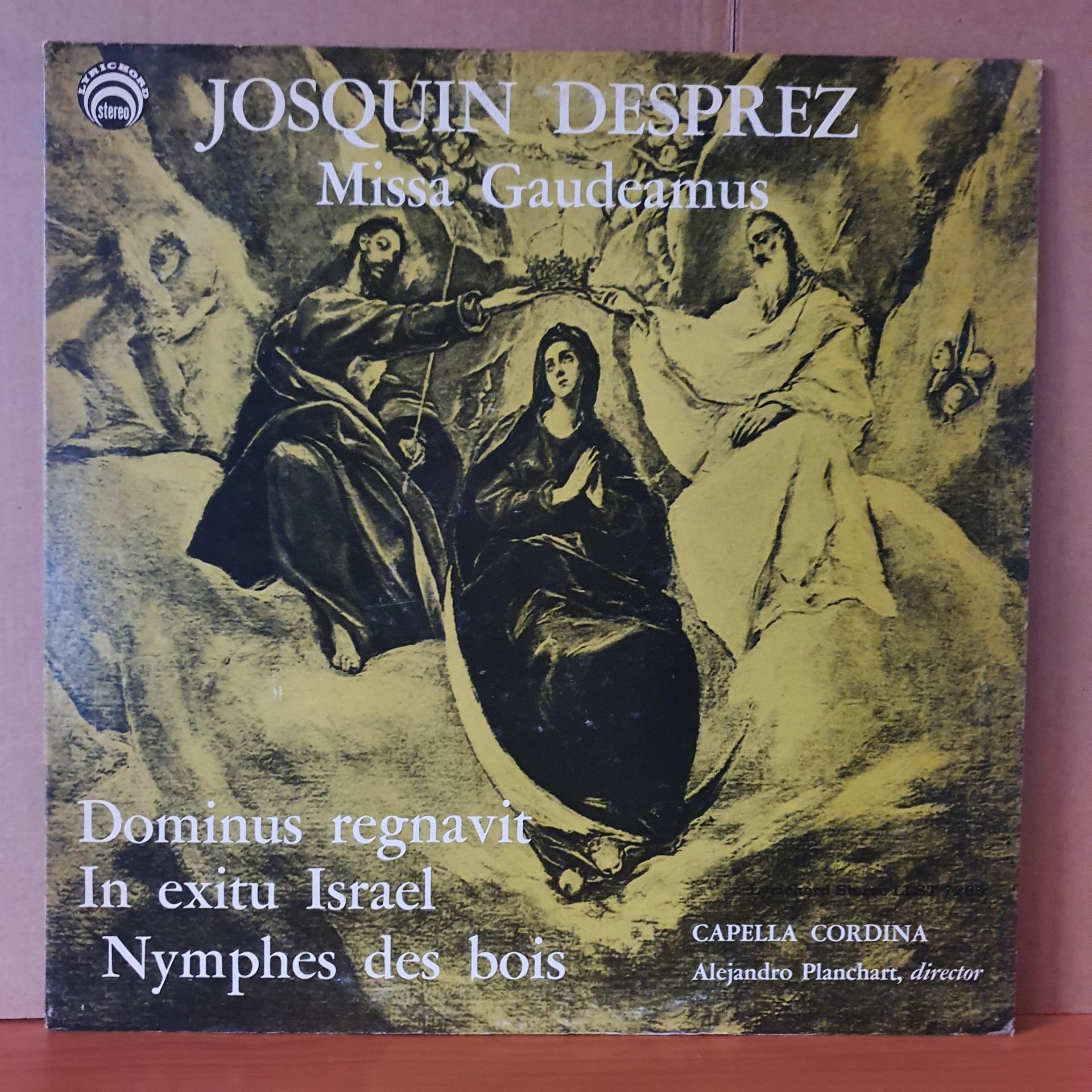 JOSQUIN DESPREZ - MISSA GAUDEAMUS / CAPELLA CORDINA (1974) - LP 2.EL PLAK
