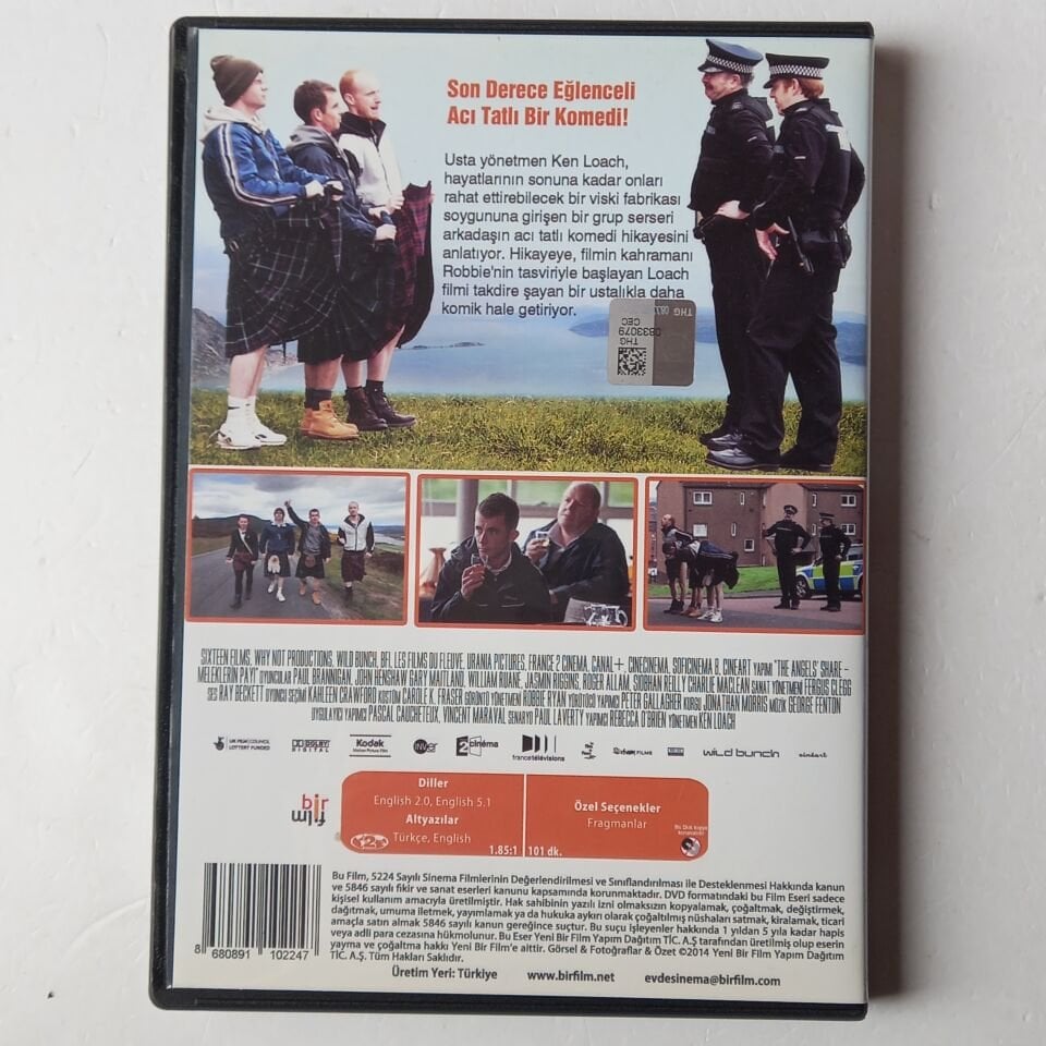 MELEKLERİN PAYI / THE ANGELS SHARE - KEN LOACH COLLECTION - DVD 2.EL