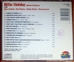 BILLIE HOLIDAY AND HER ORCHESTRA / BARNEY KESSEL, HARRY EDISON, BEN WEBSTER, JIMMY ROWLES (1990) GIANTS OF JAZZ CD 2.EL