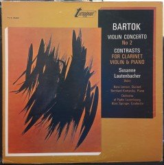 BARTÓK: VIOLIN CONCERTO NO.2, SUSANNE LAUTENBACHER, ALOIS SPRINGER (1972) - PLAK 2.EL