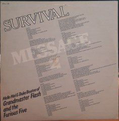 MELLE MEL & DUKE BOOTEE OF GRANDMASTER FLASH AND THE FURIOUS FIVE - MESSAGE 2 (SURVIVAL) (1982) - 12'' MAXI SINGLE PLAK 2.EL