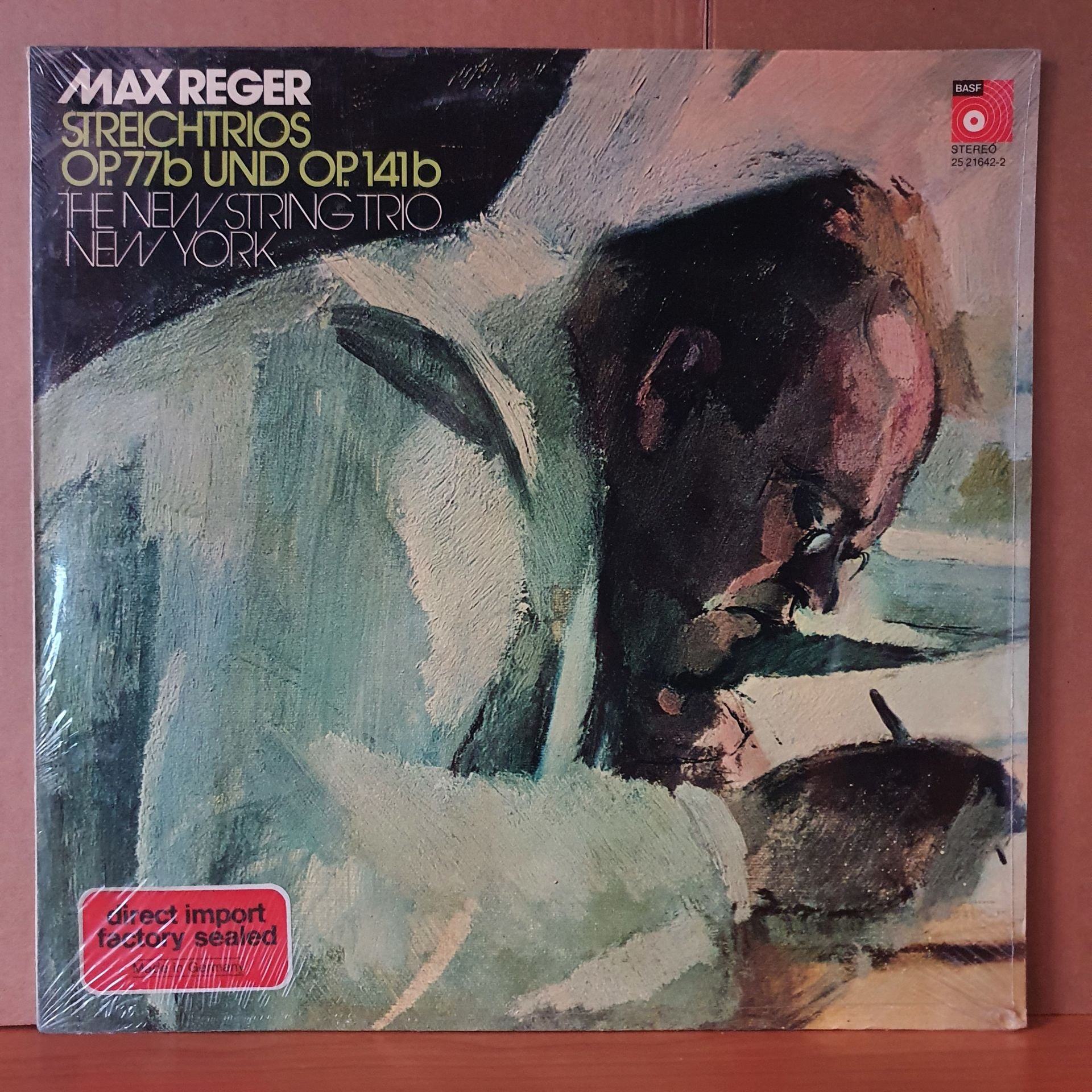MAX REGER - STREICHTRIOS OP. 77B UND OP. 141B (1974) - LP DÖNEM BASKISI SIFIR PLAK