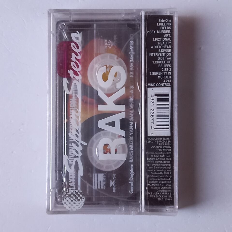SLAYER - DIVINE INTERVENTION (1995) - KASET SIFIR
