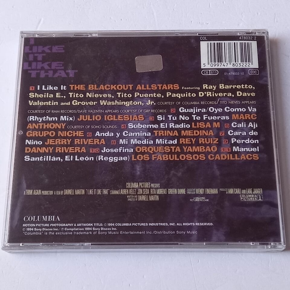 I LIKE IT LIKE THAT / MUSIC FROM THE MOTION PICTURE (1994) - CD AMBALAJINDA SIFIR