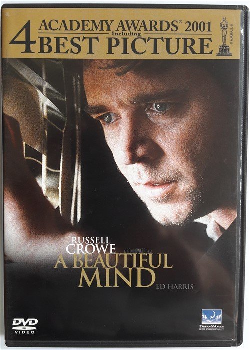 A BEAUTIFUL MIND - AKIL OYUNLARI - RUSSELL CROWE - ED HARRIS - RON HOWARD - DVD 2.EL