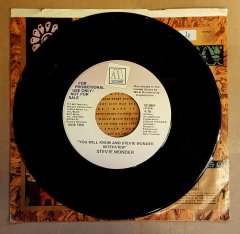 STEVIE WONDER - YOU WILL KNOW / Interview (1987) - 7'' 45 DEVİR PROMO SINGLE PLAK