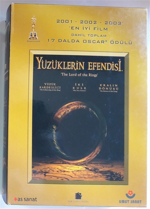 YÜZÜKLERİN EFENDİSİ - THE LORD OF THE RINGS - KUTU 6DVD 2.EL