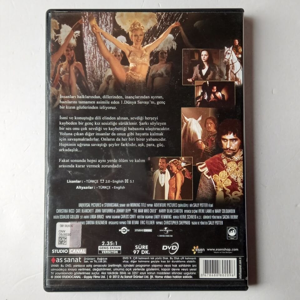 ERKEĞİN GÖZYAŞLARI / THE MAN WHO CRIED - CHRISTINA RICCI, CATE BLANCHETT, JOHNNY DEPP - DVD 2.EL