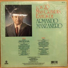 ARMANDO MANZANERO - LOS 20 MAS GRANDES EXITOS DE - LP 2.EL PLAK