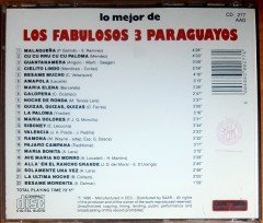 LOS MEJOR DE LOS FABULOSOS 3 PARAGUAYOS (1990) THE ENTERTAINERS CD 2.EL