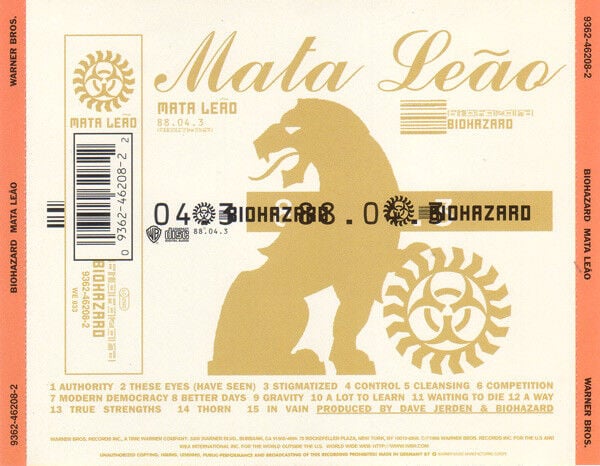 BIOHAZARD - MATA LEAO (1996) - CD / JEWEL CASE (WITH Q CARD) AMBALAJINDA SIFIR ÜRÜN