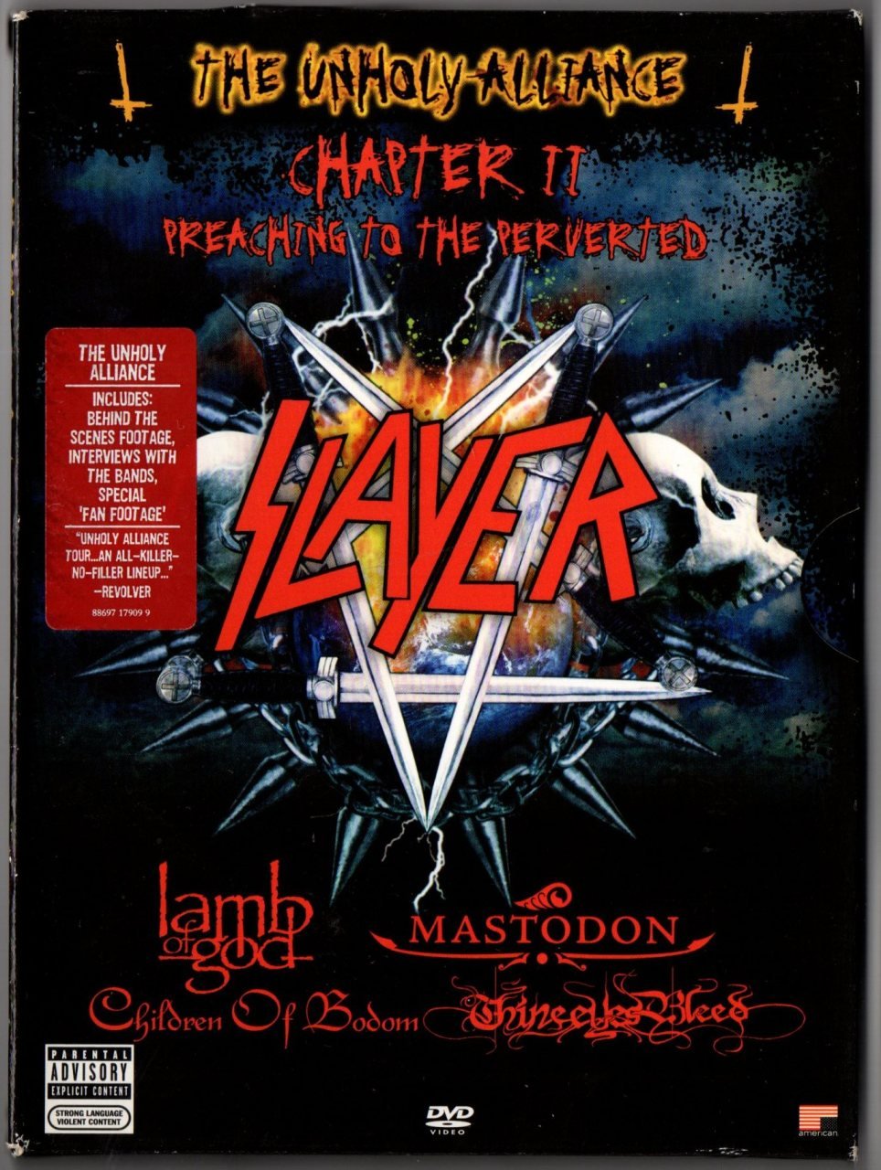 The UNHOLY ALLIANCE CHAPTER II (2007) - SLAYER, LAMB OF GOD, MASTADON - DVD 2.EL