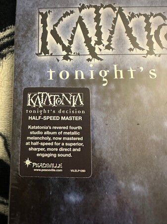 KATATONIA - TONIGHT'S DECISION (1999) - LP 2025 HALF SPEED MASTER EDITION SIFIR PLAK