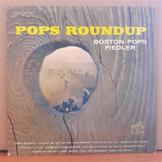 POPS ROUNDUP - BOSTON POPS FIEDLER (1962) - LP 2.EL PLAK