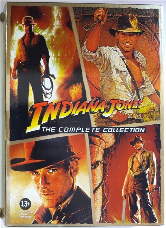 INDIANA JONES THE COMPLETE MOVIE COLLECTION - HARRISON FORD - DVD SLIMCASE KUTU 2.EL