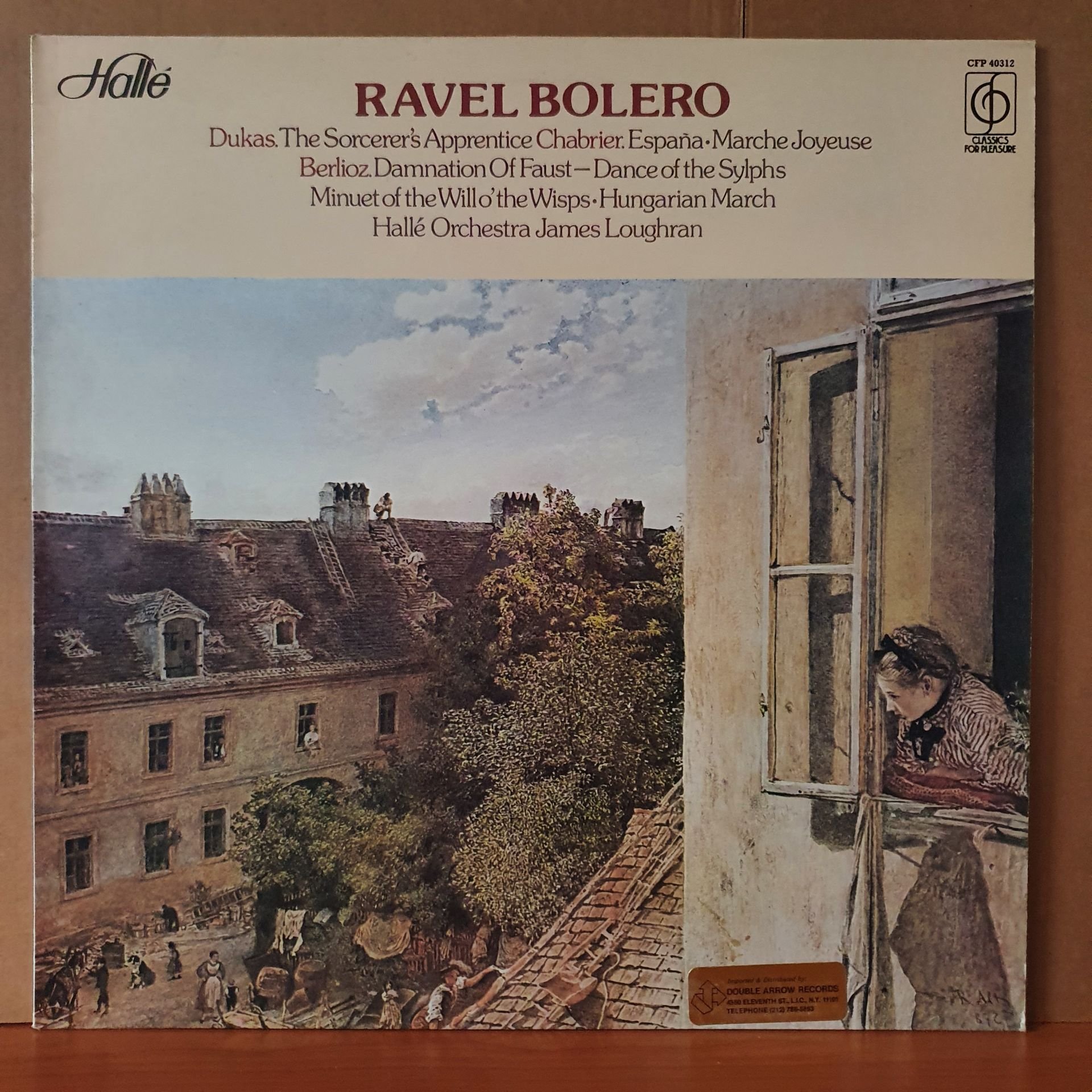 RAVEL: BOLERO / DUKAS, BERLIOZ / HALLE ORCHESTRA, JAMES LOUGHRAN (1979) - LP 2.EL PLAK