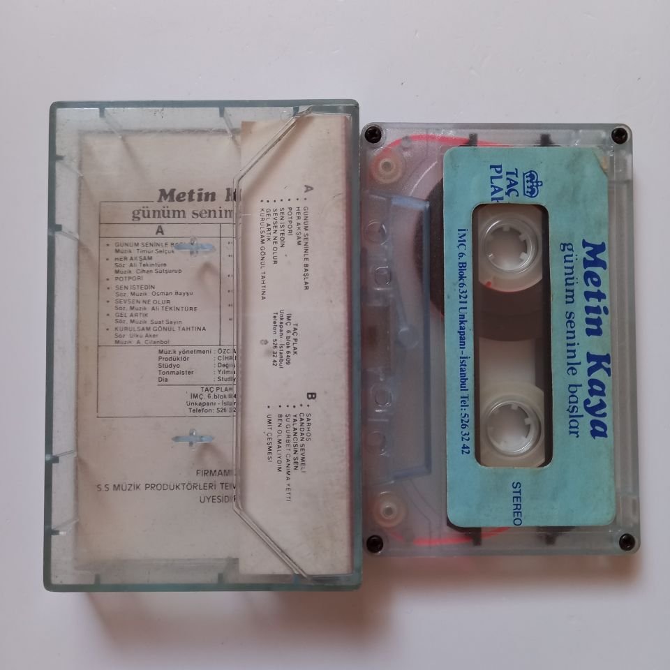 METİN KAYA - GÜNÜM SENİNLE BAŞLAR - KASET 2.EL