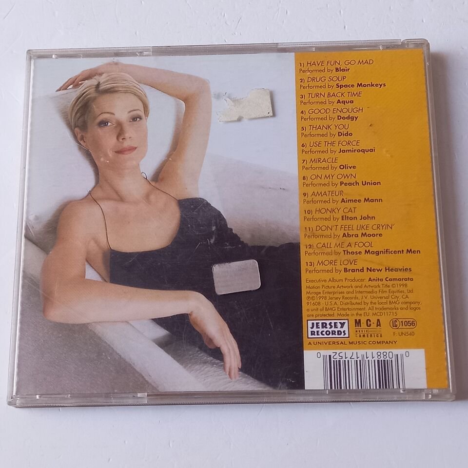 SLIDING DOORS / MUSIC FROM THE MOTION PICTURE (1998) - CD 2.EL