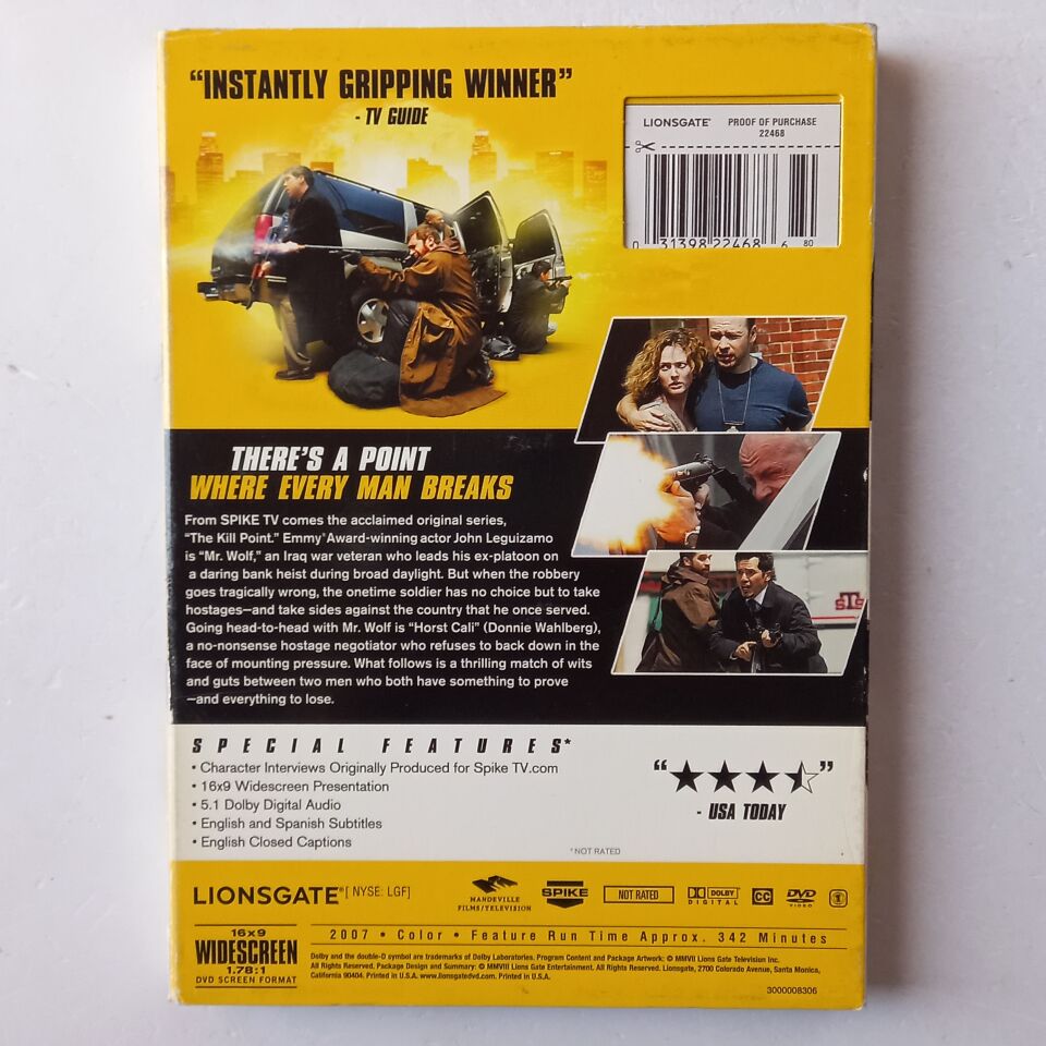 THE KILL POINT - DONNIE WAHLBERG, JOHN LEGUZAMO - 2DVD 1.BÖLGE 2.EL