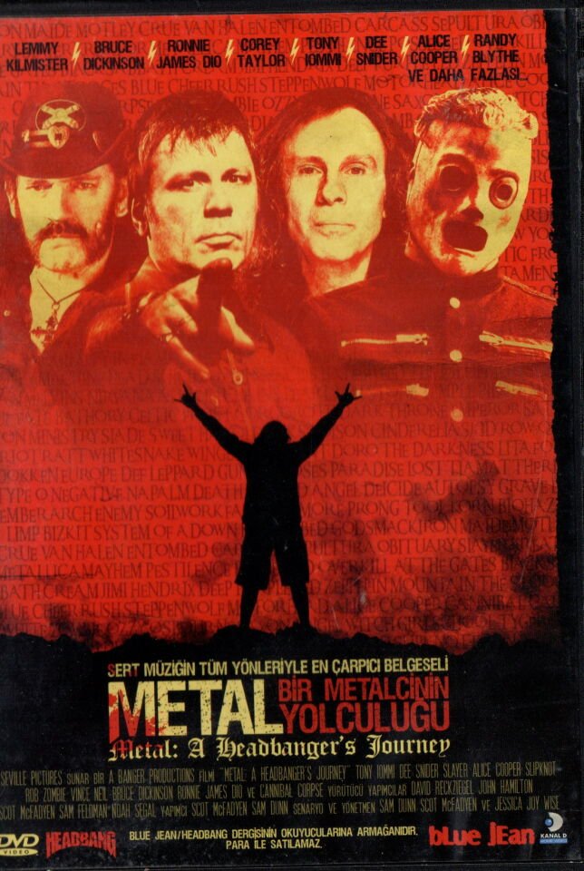 METAL: A HEADBANGERS JOURNEY - BİR METALCİNİN YOLCULUĞU - LEMMY, DIO, BRUCE DICKINSON, COREY TAYLOR,..  - BELGESEL - DVD SLIMCASE 2.EL