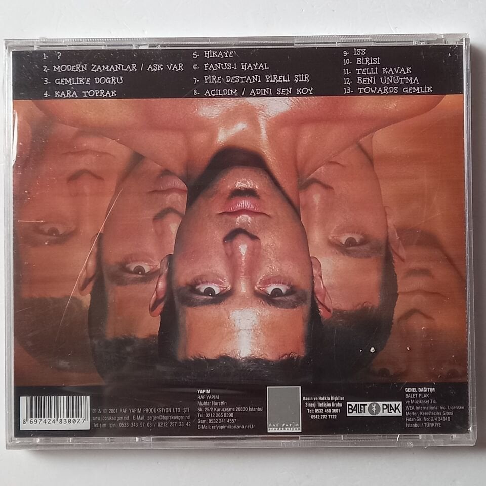 TOPRAK SERGEN – ALBÜM (2001) - CD AMBALAJINDA SIFIR