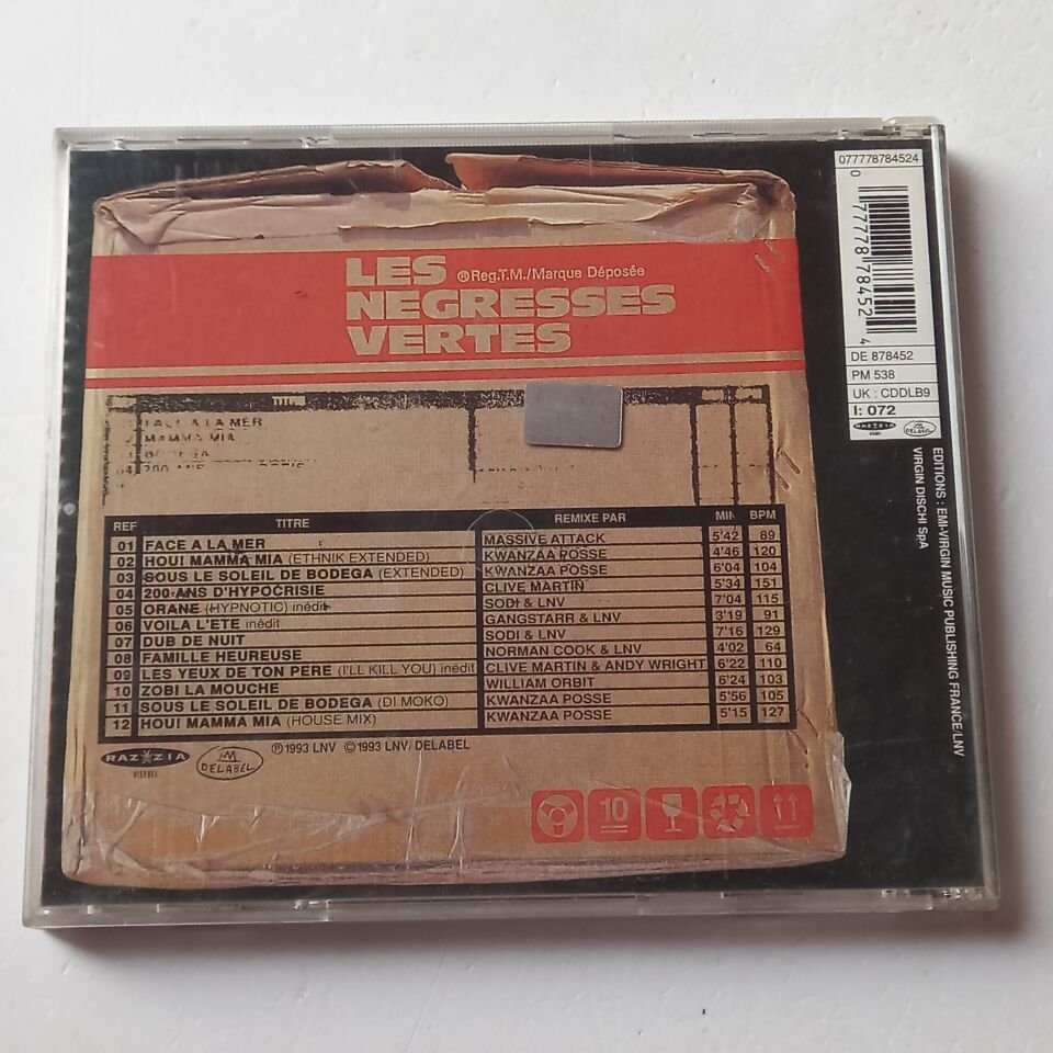 LES NEGRESSES VERTES – 10 REMIXES 87-93 (1993) - CD 2.EL