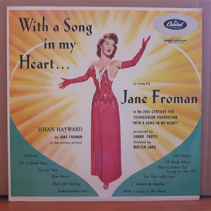 JANE FROMAN - WITH A SONG IN MY HEART... - LP 2.EL PLAK