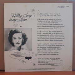 JANE FROMAN - WITH A SONG IN MY HEART... - LP 2.EL PLAK