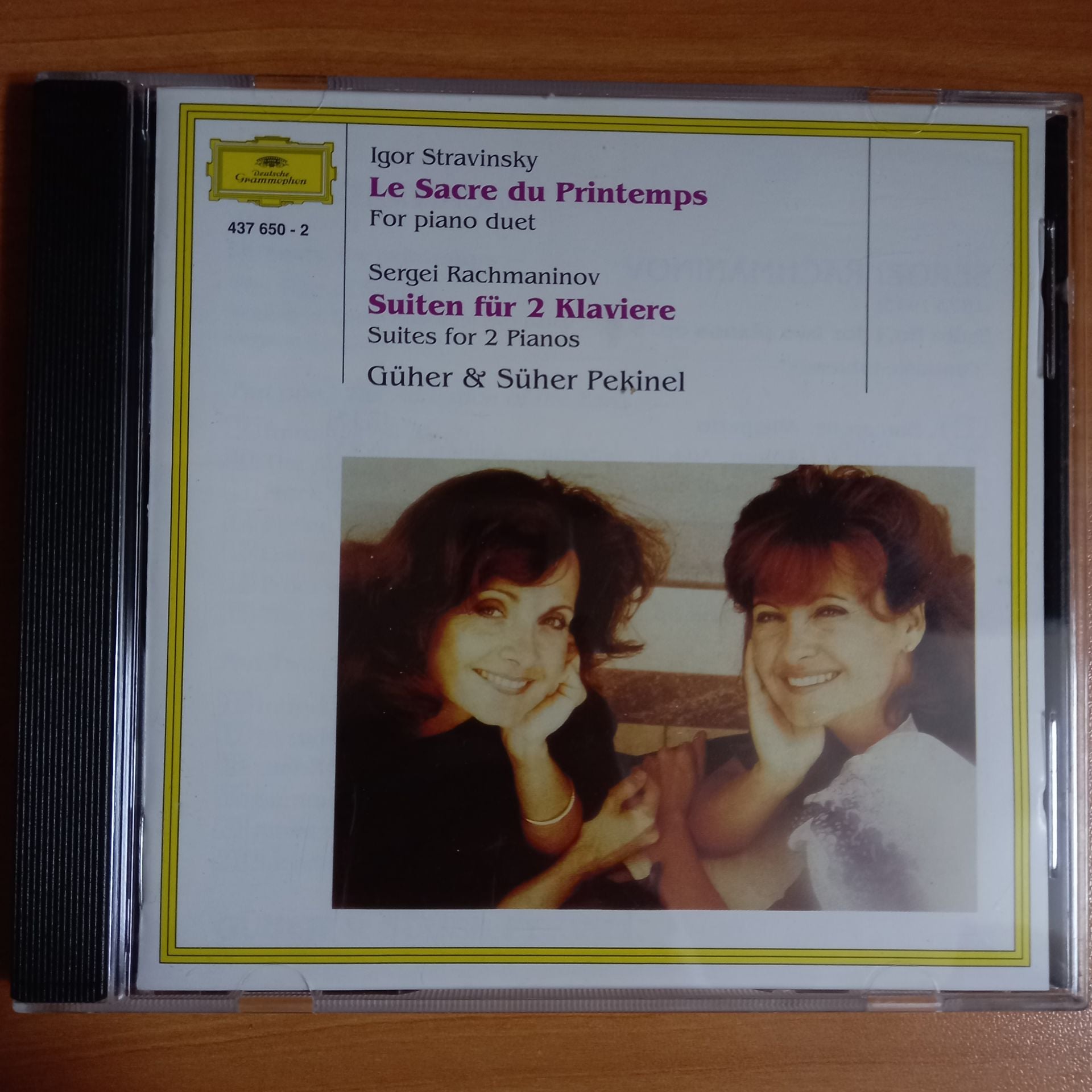 IGOR STRAVINSKY , SERGEI RACHMANINOV , GÜHER & SÜHER PEKINEL – LE SACRE DU PRINTEMPS [FÜR PIANO ZU 4 HÄNDEN - FOR PIANO DUET] / SUITEN FÜR 2 KLAVIERE - SUITES FOR 2 PIANOS (1984) - CD 2.EL