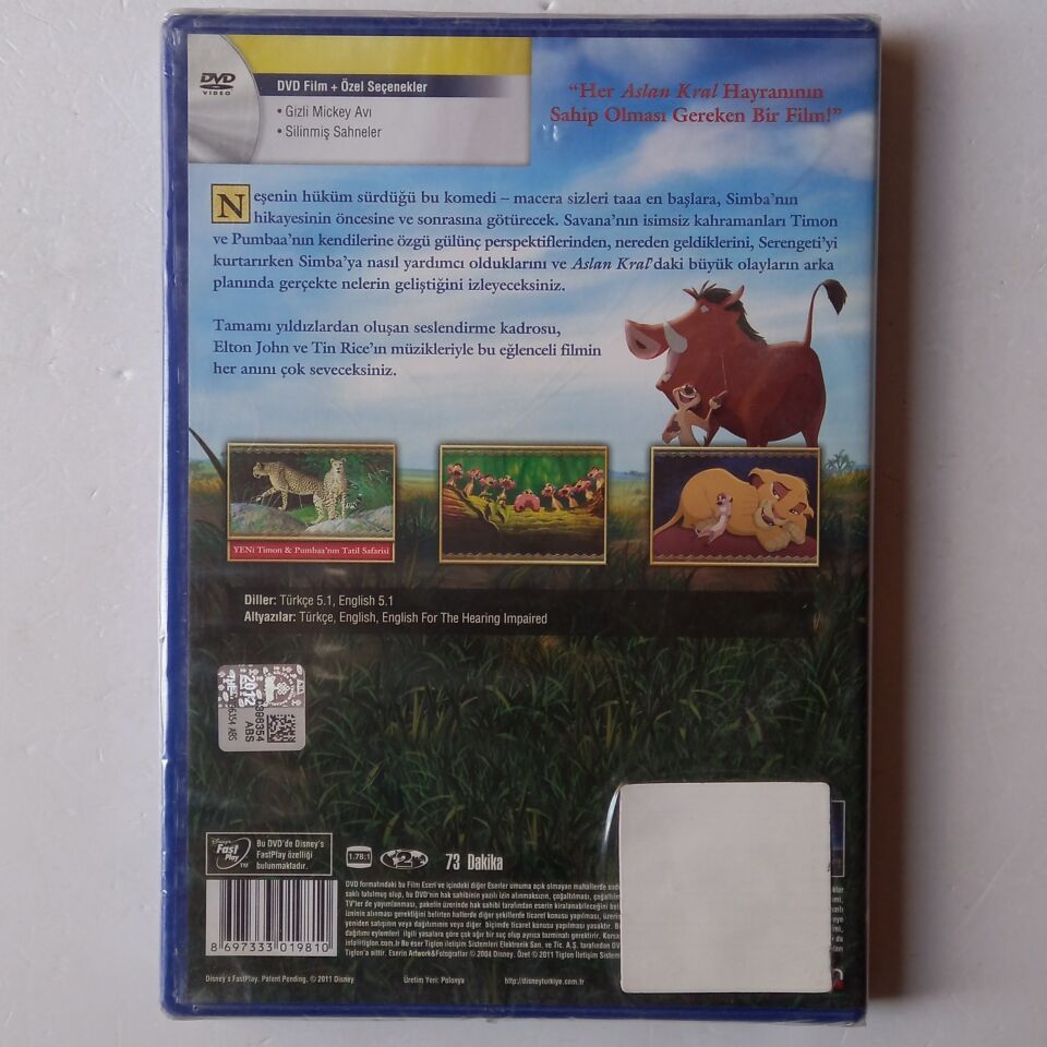 ASLAN KRAL 3 / ÖZEL VERSİYON  - DVD AMBALAJINDA SIFIR