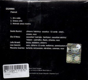 OSANNA - PALEPOLI [PROGRESSIVE ROCK ITALIANO]  (1972) - DIGIPAK CD SIFIR