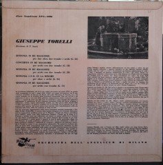 TORELLI: SINFONIA, CONCERTO, LUCIANO ROSADA - PLAK 2.EL