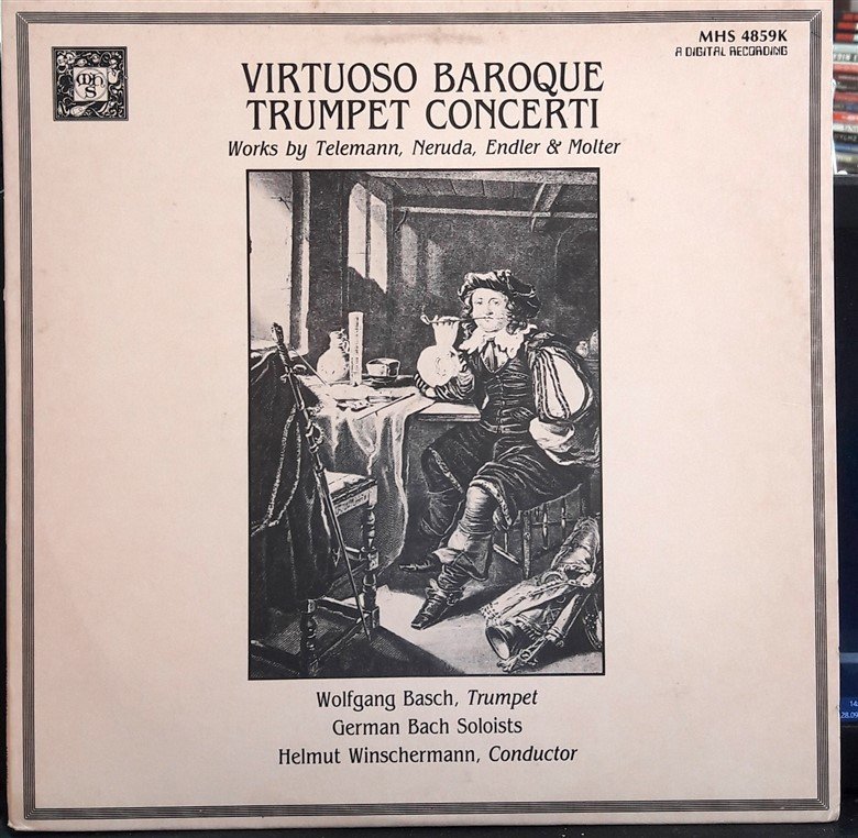VIRTUOSO BAROQUE TRUMPET CONCERTI, TELEMANN, NERUDA, ENDLER&MOLTER, WOLFGANG BASCH - PLAK 2.EL