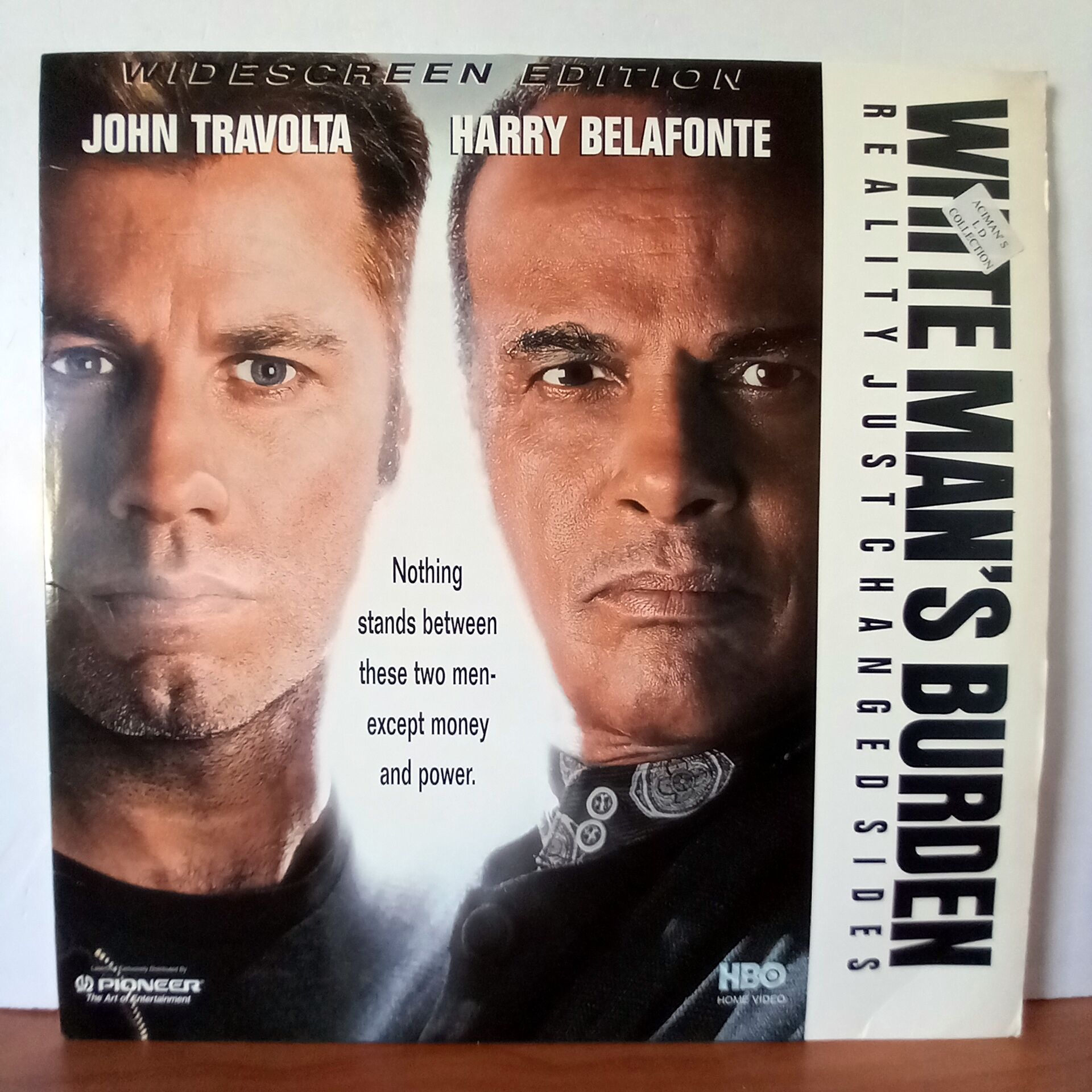 WHITE MAN'S BURDEN / JOHN TRAVOLTA, HARRY BELAFONTE (1996) - 2.EL LASERDISC
