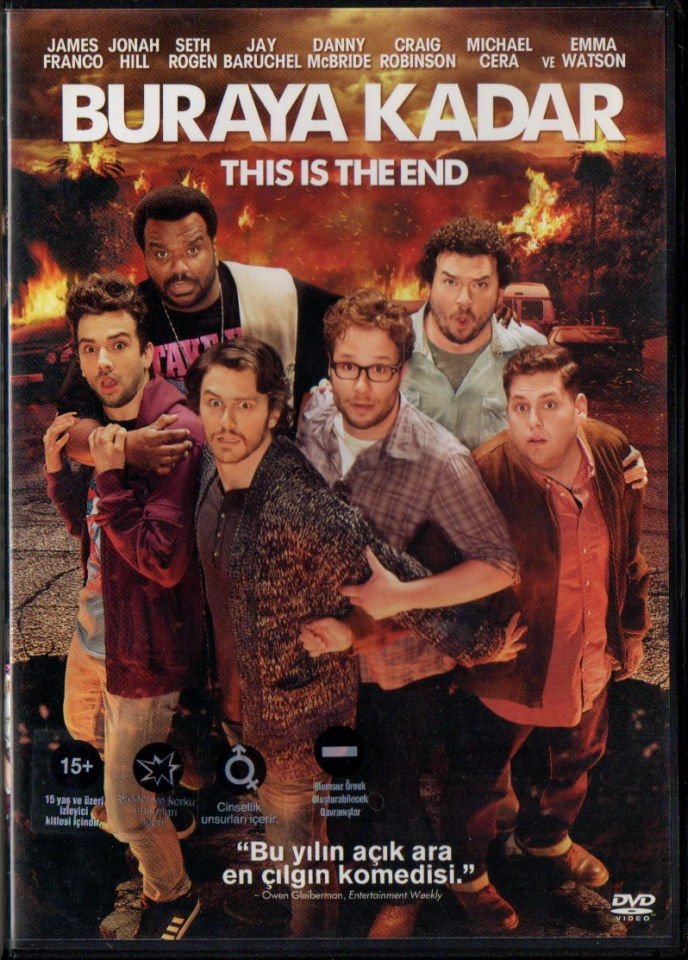BURAYA KADAR - THIS IS THE END - JAMES FRANCO, JONAH HILL, SETH ROGEN - DVD 2.EL