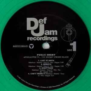 PUBLIC ENEMY – APOCALYPSE 91... THE ENEMY STRIKES BLACK (1991) - 2LP 2015 REISSUE GREEN VINYL SIFIR PLAK