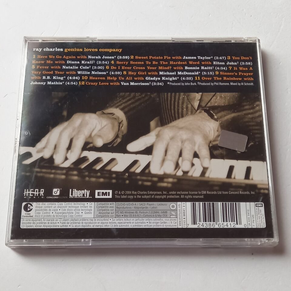RAY CHARLES – GENIUS LOVES COMPANY (2004) - CD 2.EL