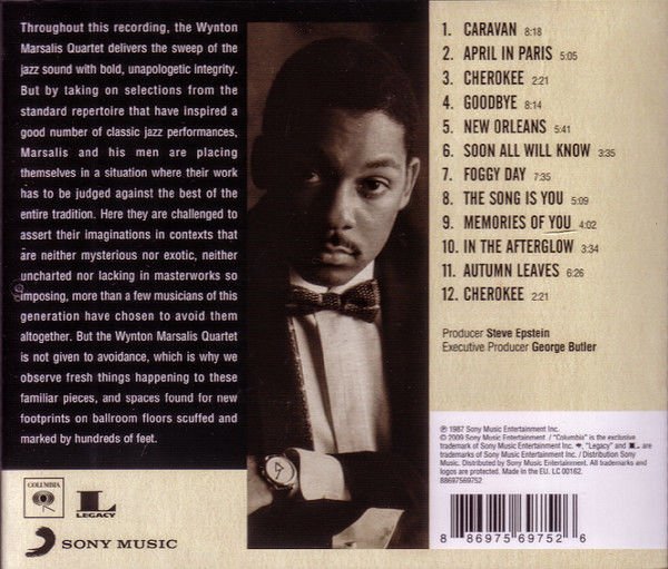 WYNTON MARSALIS ‎– MARSALIS STANDARD TIME, VOL. 1 (1987) - CD 2009 REISSUE AMBALAJINDA SIFIR