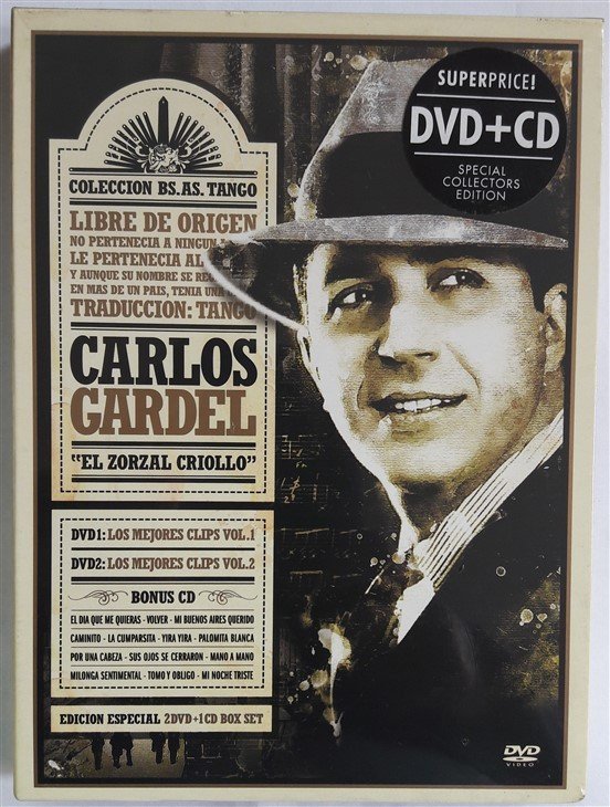 CARLOS GARDEL - 2DVD+CD SIFIR